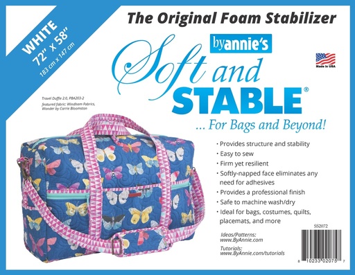 [PBASS2072] ByAnnie Soft and Stable 72" x 58" (White)