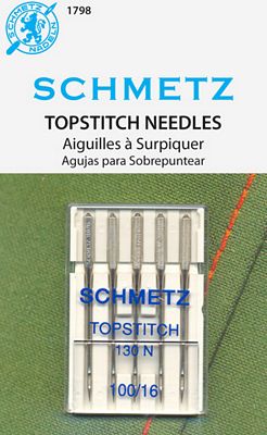 [1798] SCHMETZ Needles - Topstitch Size 16/100