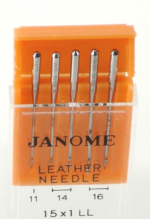 [990600000] Janome Assorted Leather Needles 5/pk