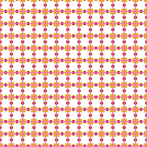 [STELLA-DFG3004] Take Me To Tokyo by Dear Stella - Oriental Check in Vanilla