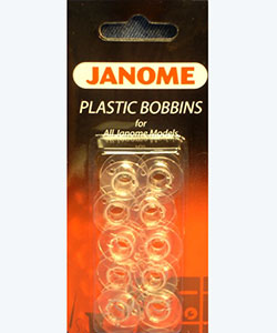 [200122647] Janome Plastic Bobbins 10/pk BP-1