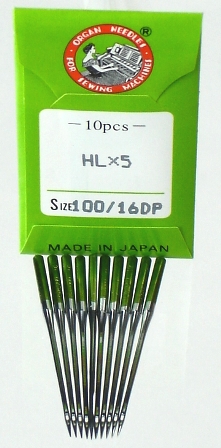 [HLX5-16] HLx5 Needle #16 (10ct) - High Speed Straight Stitch