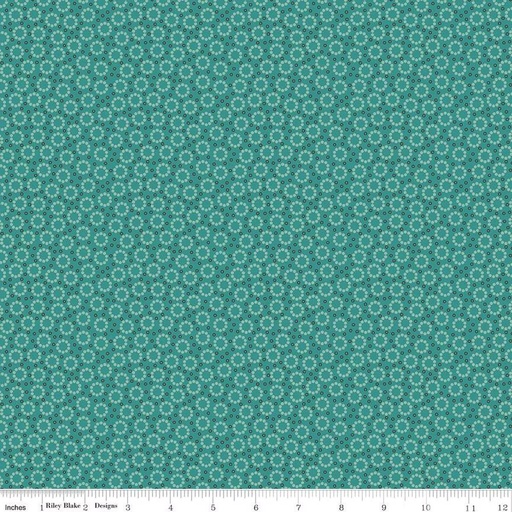 [C13593-TEAL] Home Town by Lori Holt - Miller in Teal