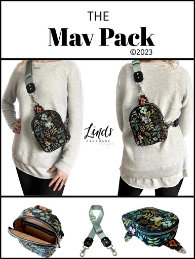 [PAT1051] Paper Pattern - The Mav Pack Pattern by Linds Handmade
