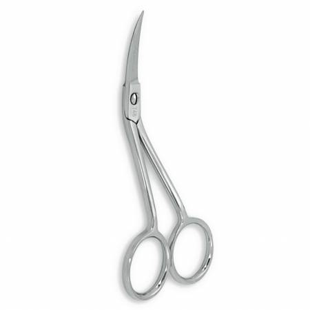 [748C] Famore Double Curved Embroidery Scissors - 4in