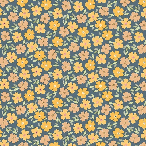 [STELLA-D3053-OCEAN] The Bee's Knees by Dear Stella - Posies in Ocean