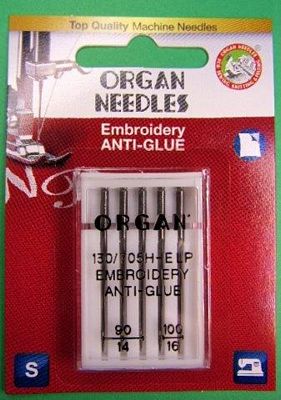[5117075BL] Organ Needles - Anti-Glue Assorted Pack