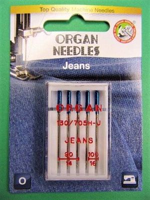 [5524500BL] Organ Needles - Jeans Assorted Pack 90-100