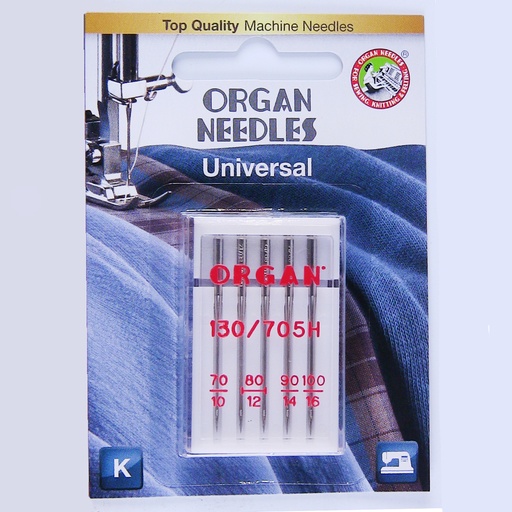 [5121000BL] Organ Needles - Universal Assorted size 10-16