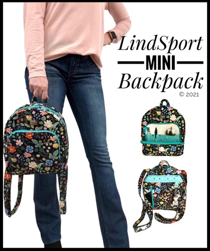 [PATLINDSPORT] Paper Pattern - The Lindsport Mini Backpack by Linds Handmade
