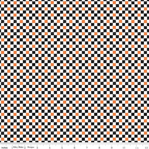 [C820-HALLOWEEN] Check Please! by Riley Blake Designs - 1/4" Check Halloween
