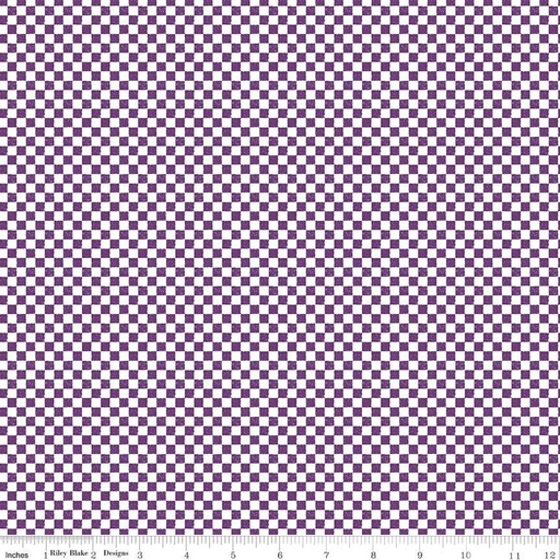 [C820-EGGPLANT] Check Please! by Riley Blake Designs - 1/4" Check Eggplant