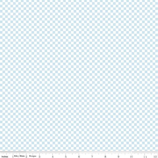 [C820-BOYBLUE] Check Please! by Riley Blake Designs - 1/4" Check Boy Blue