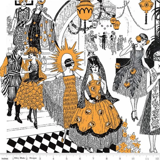 [C16005-WHITE] Costume Maker's Act II by J. Wecker Frisch - Costume Collage in White