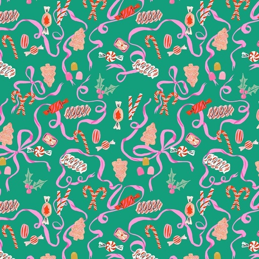 [STELLA-DFG3190P] Holly Jolly by Dear Stella - Holiday Candy in Peacock