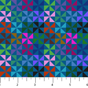 [AMT113-45L] Piecework by Anna Maria - Pinwheels in Swish