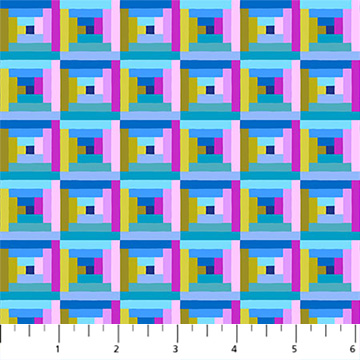 [AMT115-64C] Piecework by Anna Maria - Log Cabin in Beach