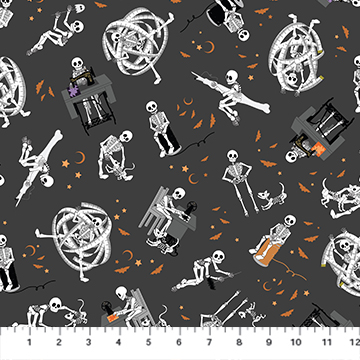[91074-95GRAY] Mr. Bones Sews by Kimberlee Peers-Moore - Mr. Bones Grey