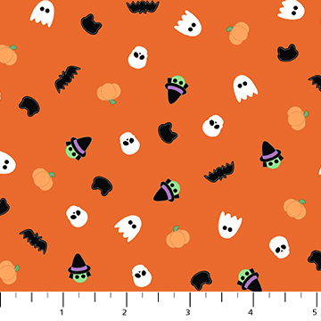 [91076-56ORANGE] Mr. Bones Sews by Kimberlee Peers-Moore - Sprinkles Orange