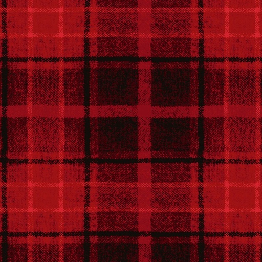 [MASF10896-R] Holly Jolly Flannel by Bonnie Sullivan - Big Plaid in Red