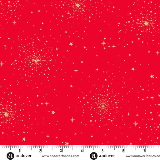 [MU-108-R] Good Tidings by Makower UK - Christmas Star in Red