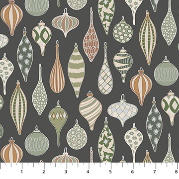 [91030M-96] Snowfall by Pippa Shaw - Ornaments in Gray