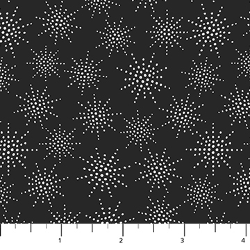[91034M-99] Snowfall by Pippa Shaw - Snowflakes in Black