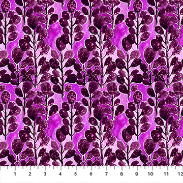 [91056-84PURPLE] Painted Garden by Josephine Kimberling - Purple Floral