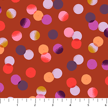 [91061-36RUST] Painted Garden by Josephine Kimberling - Spots in Rust