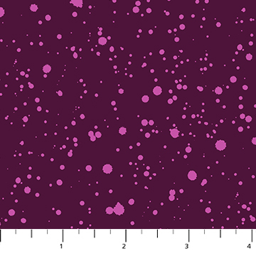 [91063-84PLUM] Painted Garden by Josephine Kimberling - Spots in Plum