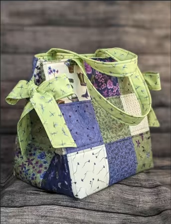 [CLPPPE001] Paper Pattern - Box Bottom and Bows Tote By Pereira