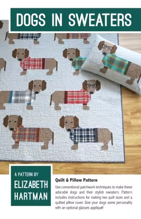 [EH034] Paper Pattern - Dogs in Sweaters by Elizabeth Hartman