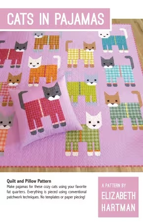[EH074] Paper Pattern - Cats in Pajamas by Elizabeth Hartman