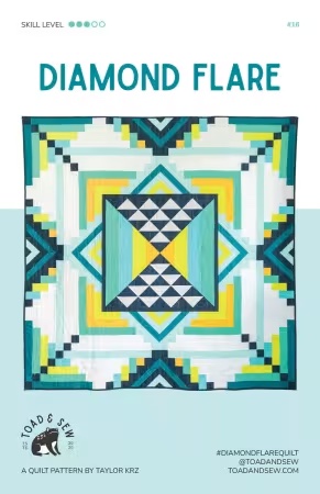 [TS016] Paper Pattern - Diamond Flare by Toad and Sew
