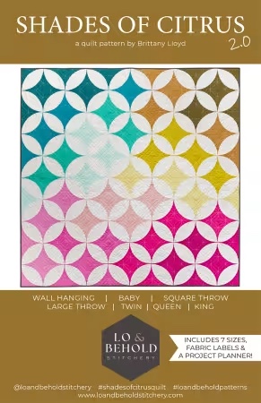 [LBS-129] Paper Pattern - Shades of Citrus 2.0 by Lo and Behold Stitchery
