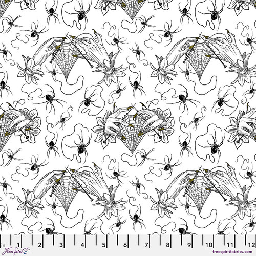 [PWRH119.WHITE] Costumes & Cobwebs by Rachel Hauer - Cobweb Lace in White
