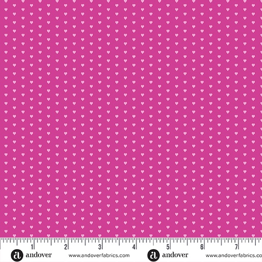 [A-1233-E] Mini Heart by Andover Fabrics - Pink