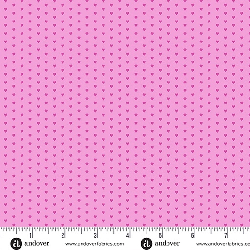 [A-1233-LE] Mini Heart by Andover Fabrics - Light Pink