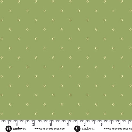 [A-1261-G] Little Gems by Andover Fabrics - Bow Ties in Sage