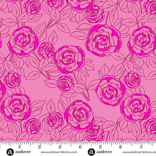 [A-1179-E] Color Me Pretty by Stephanie Organes - Rose Bloom in Rose