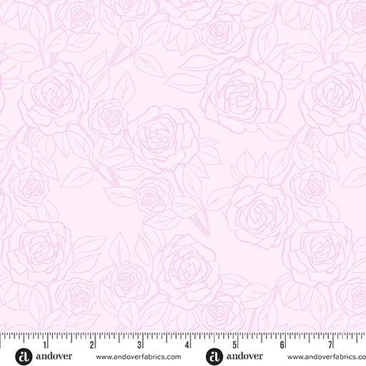 [A-1179-LE] Color Me Pretty by Stephanie Organes - Rose Bloom in Pink Purple