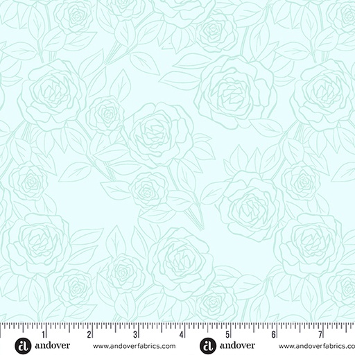 [A-1179-LT] Color Me Pretty by Stephanie Organes - Rose Bloom in Water