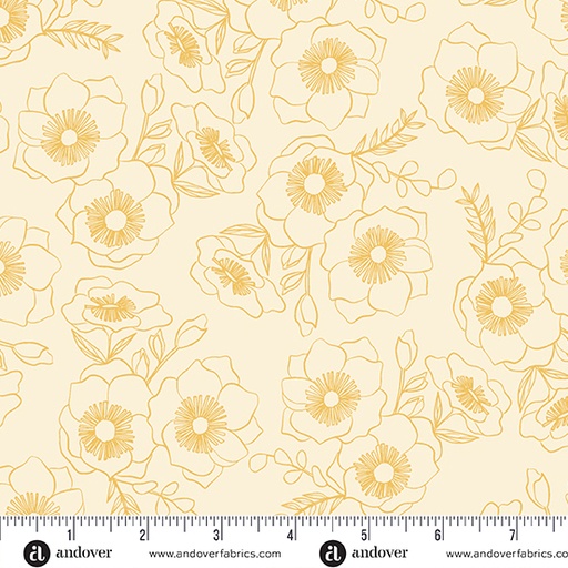 [A-1181-LY] Color Me Pretty by Stephanie Organes - Botanica in Saffron