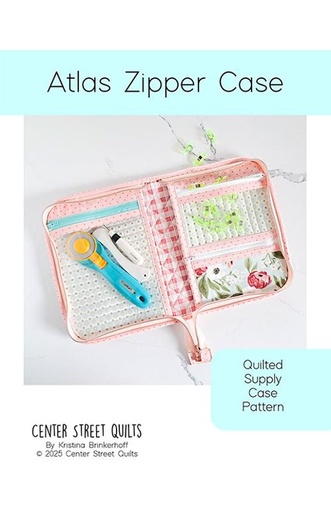 [CEN 104] Atlas Zipper Case Pattern by Center Street Quilts