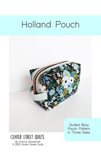[CEN 102] Paper Pattern - Holland Pouch by Center Street Quilts