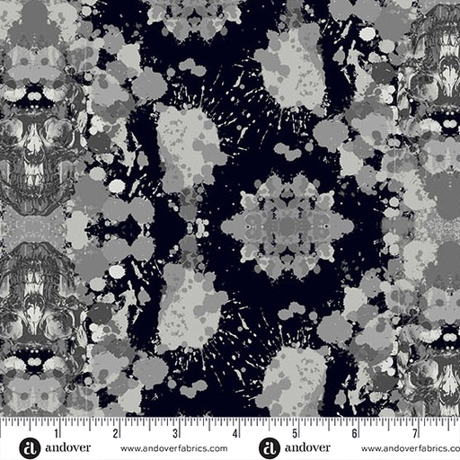 [A-1519-C] Phantasm by Libs Elliott - Dark Damask in Raven