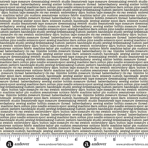 [MU-135-Q] Atelier by Makower UK - Glossary in Cream