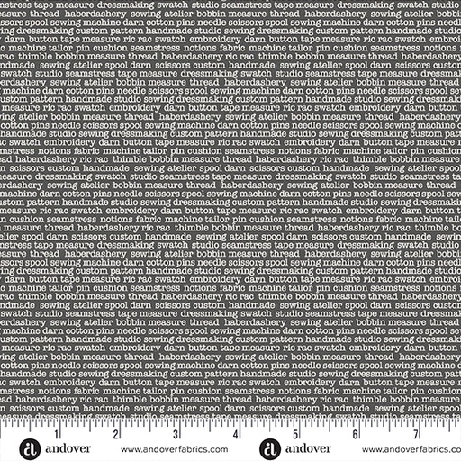 [MU-135-S] Atelier by Makower UK - Glossary in Grey