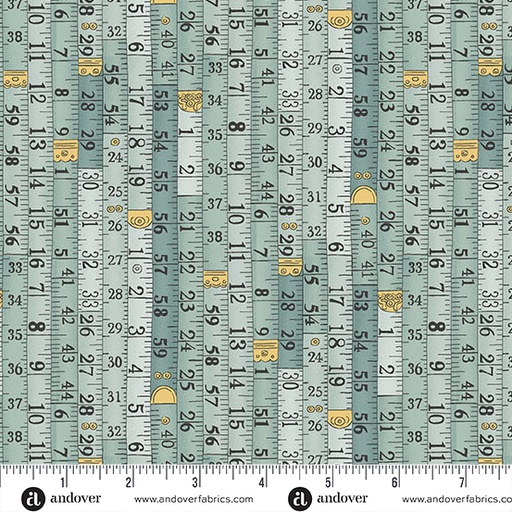 [MU-136-B] Atelier by Makower UK - Measurements in Blue