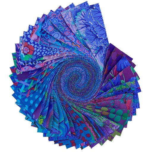[FB4DRGP.ROYAL] Kaffe Fasset Collective Classics - 2.5" Design Roll in Royal 40 Pieces